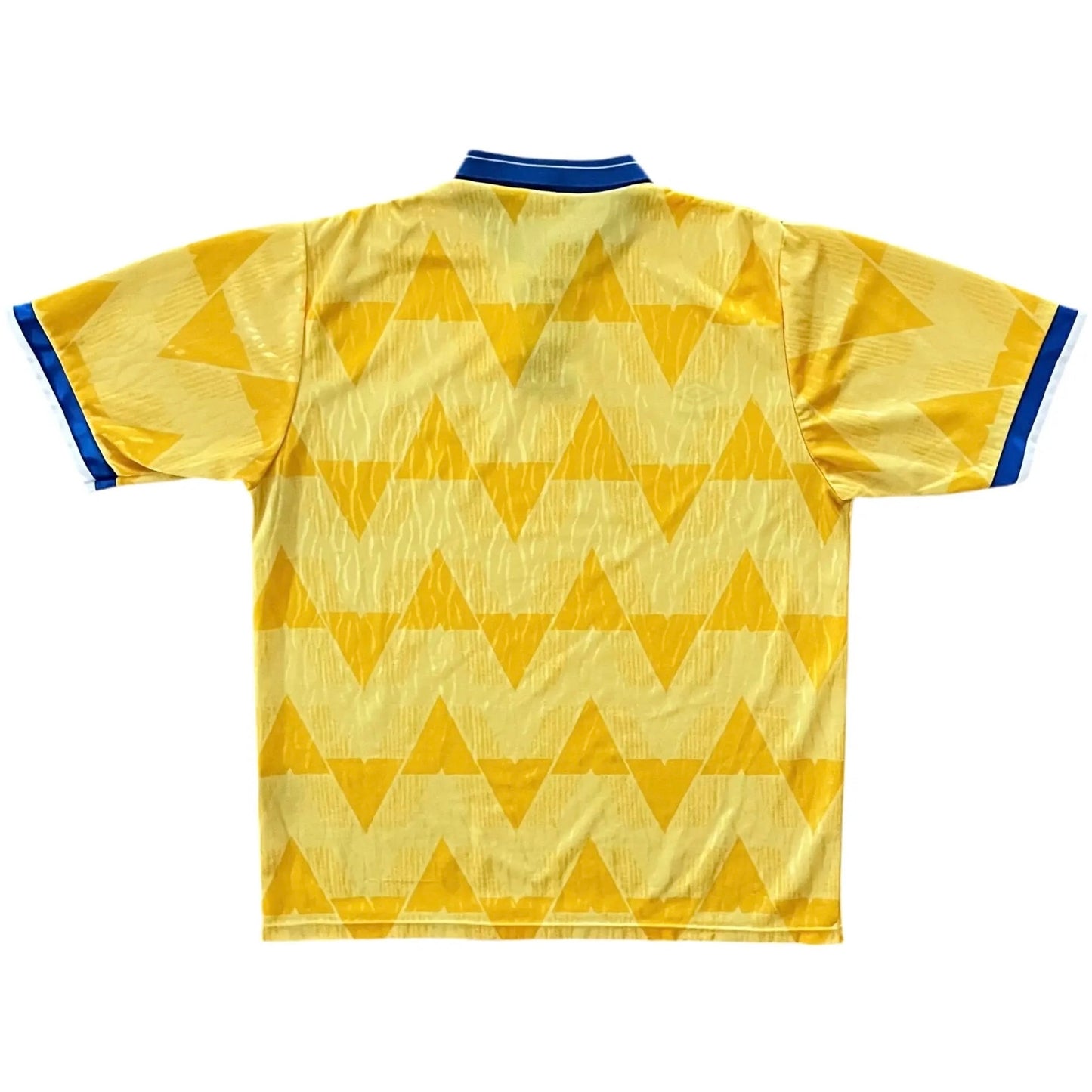 1989-91 Leeds United Away Jersey - (L) | Umbro| Added Time Kits Vintage Soccer Jersey Shop