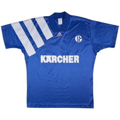 1994-96 Schalke Home Jersey - (L) | Adidas| Added Time Kits Vintage Soccer Jersey Shop