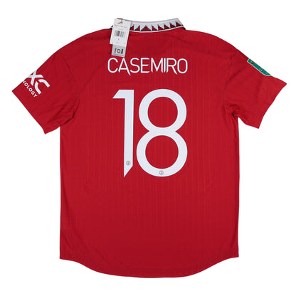 2022-23 Manchester United Casemiro Carabao Cup Player Version Home Jersey NWT - (L) | Football Shirt Union | Vintage Soccer Jersey Shop