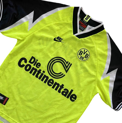 1995-96 Borussia Dortmund Home Jersey #10 - (S) | Nike| Added Time Kits Vintage Soccer Jersey Shop