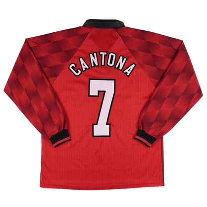1996-98 Manchester United Cantona L/S Home Jersey - (M)