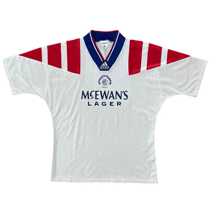 1992-93 Rangers Away Jersey - (L) | Adidas| Added Time Kits Vintage Soccer Jersey Shop