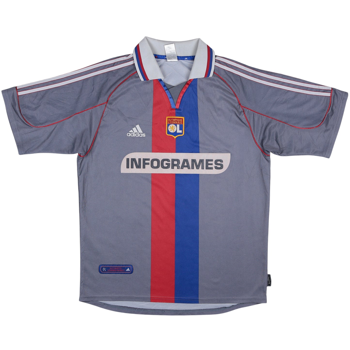 2000-01 Lyon Third Jersey - (M) | Adidas| Added Time Kits Vintage Soccer Jersey Shop