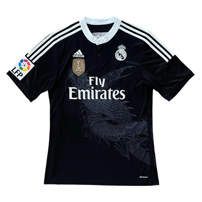 2014-15 Real Madrid Carvajal Yohji Yamamoto Third Jersey - (L) | Adidas| Added Time Kits Vintage Soccer Jersey Shop