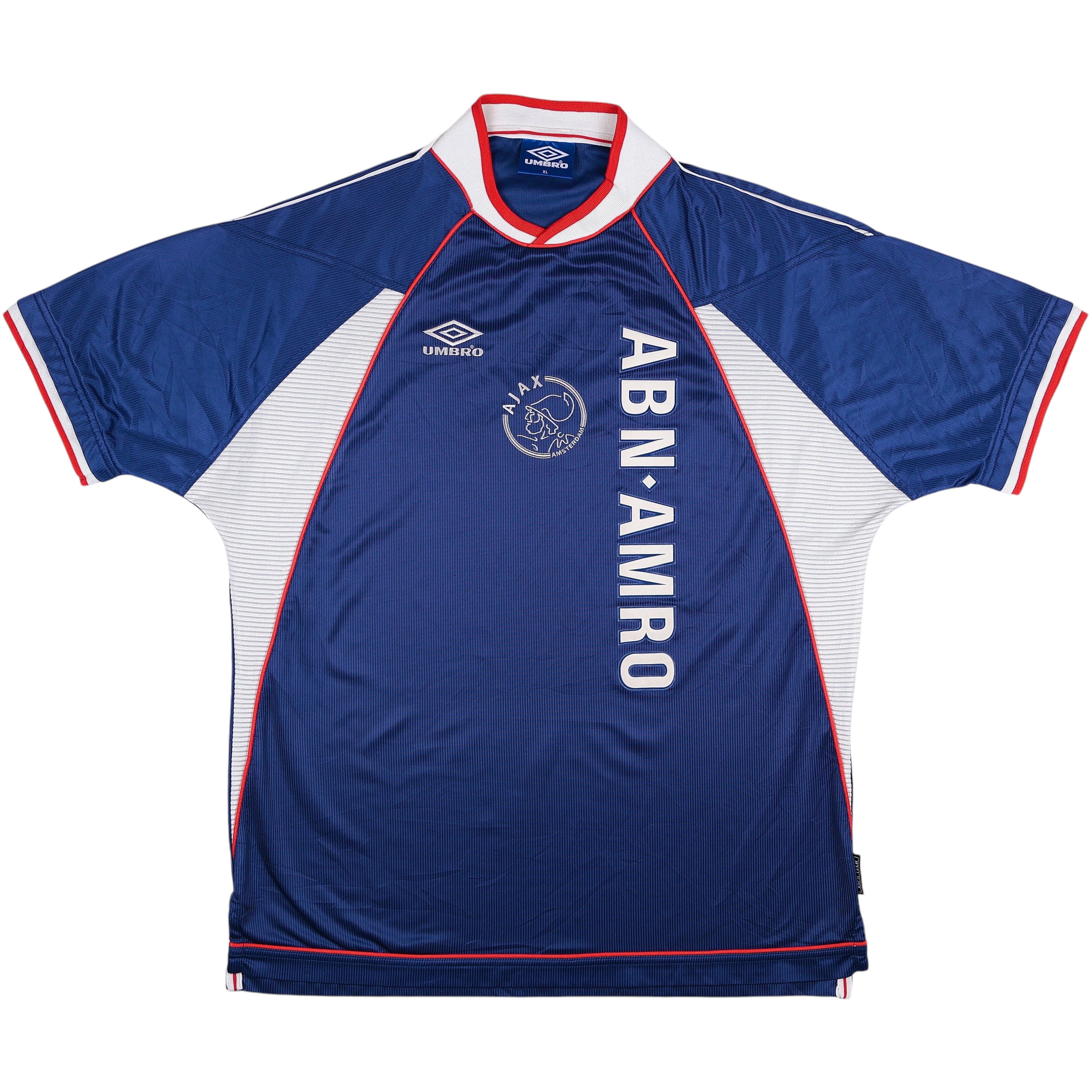 1999-00 Ajax Away Jersey | Umbro| Added Time Kits Vintage Soccer Jersey Shop