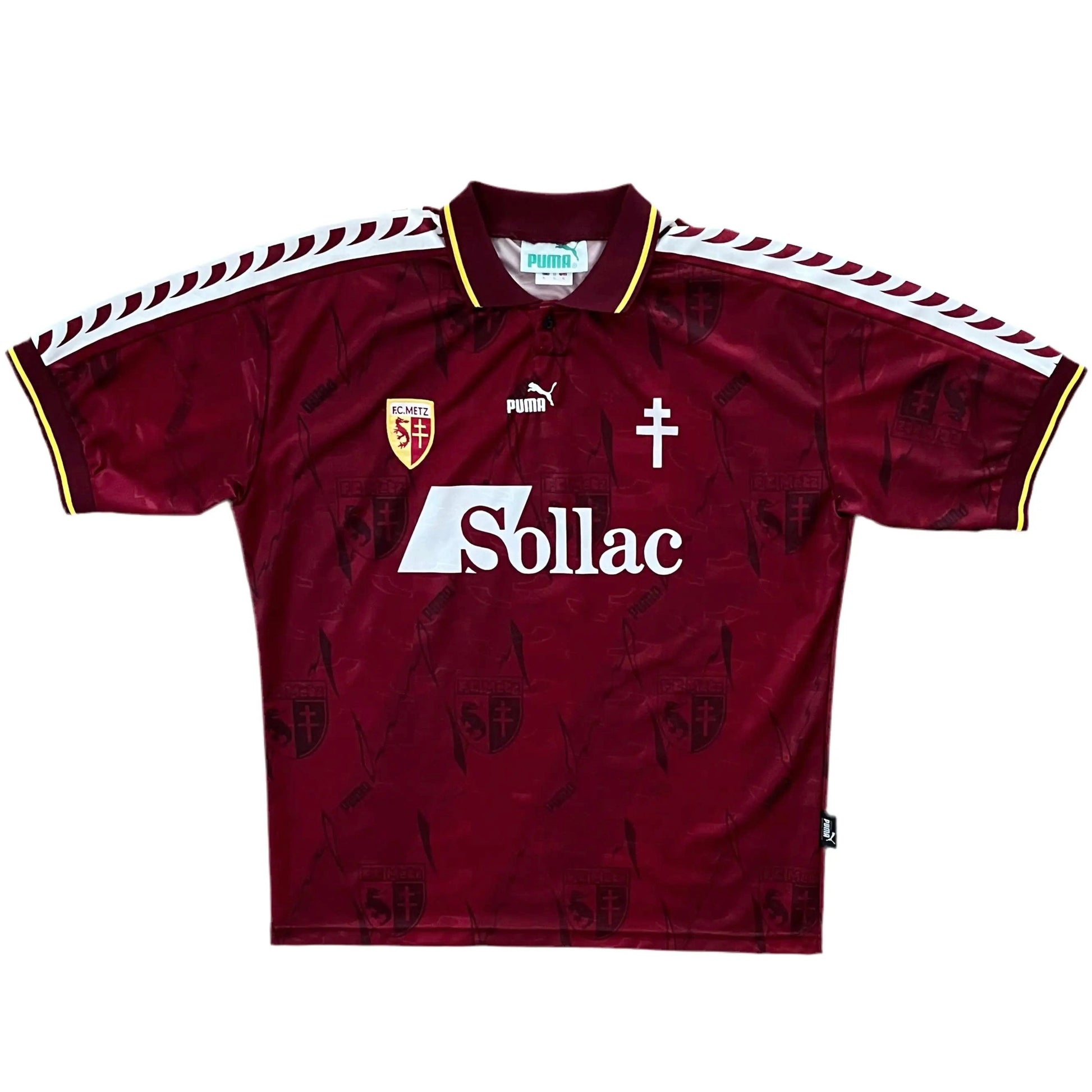 1996-97 FC Metz Home Jersey - (XL) | Puma| Added Time Kits Vintage Soccer Jersey Shop