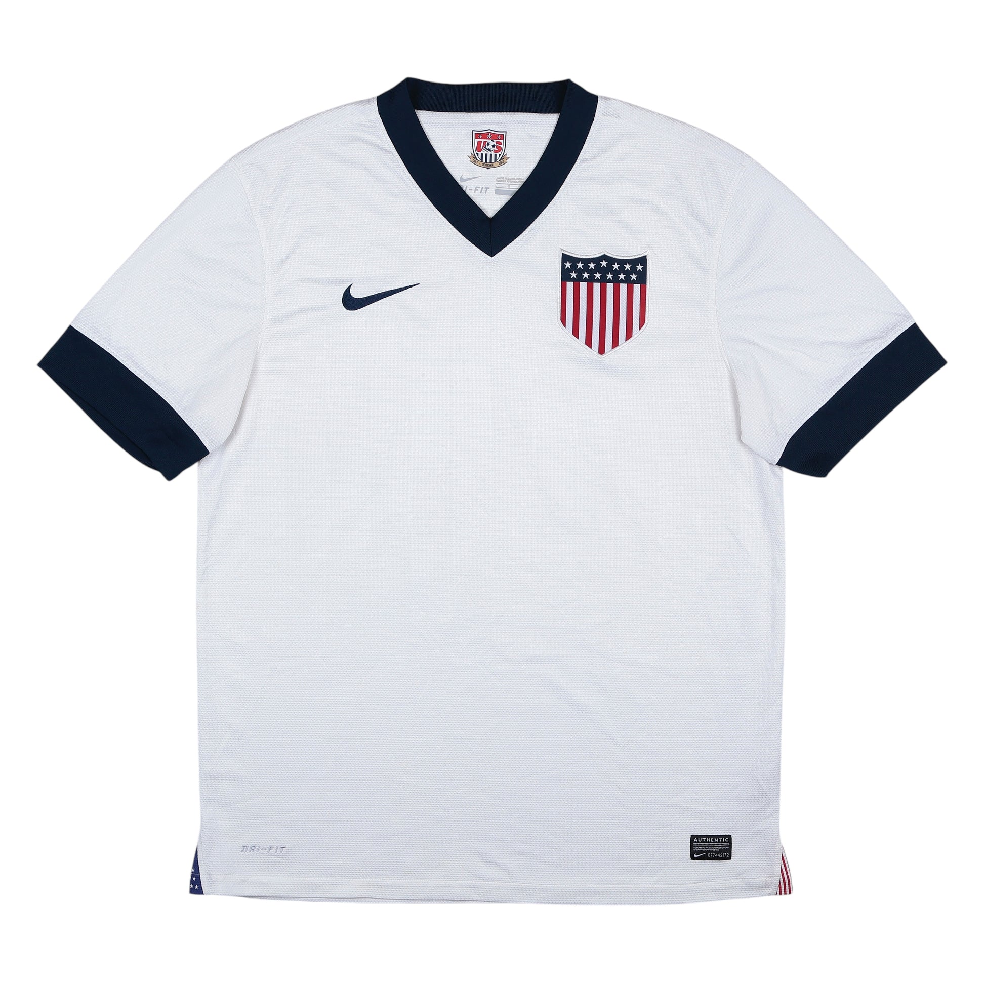 2013-14 USA Centennial Home Shirt - (L) | Nike| Added Time Kits Vintage Soccer Jersey Shop