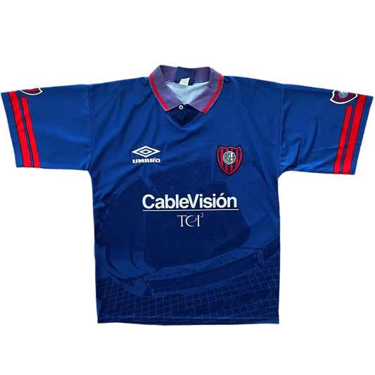 1996-97 San Lorenzo Third Jersey #11 - (L) | Umbro| Added Time Kits Vintage Soccer Jersey Shop