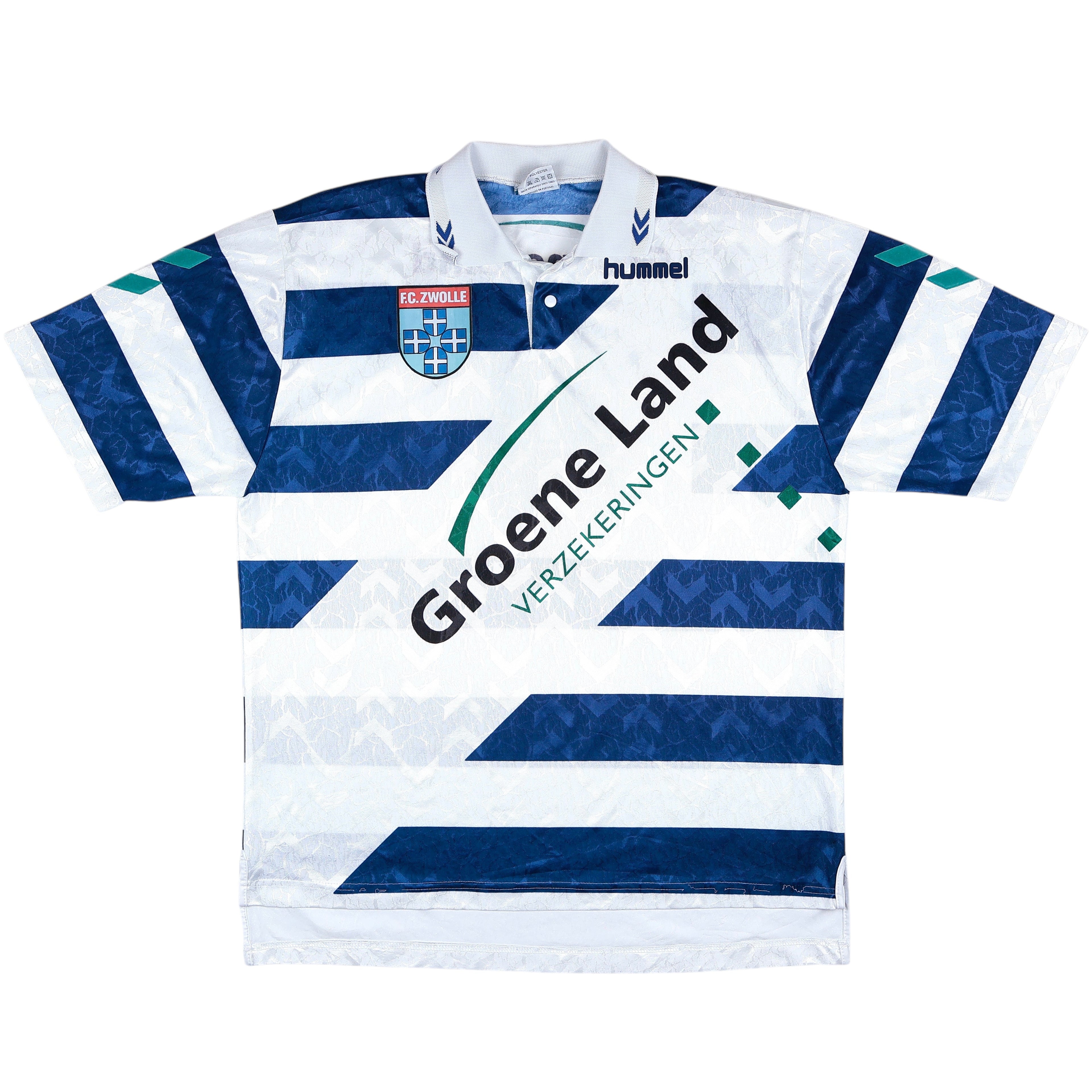 1998-99 Zwolle Home Jersey - (XXL) | Hummel| Added Time Kits Vintage Soccer Jersey Shop