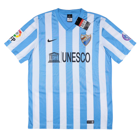 2014-15 Malaga Home Jersey NWT - (L) | Football Shirt Union | Vintage Soccer Jersey Shop