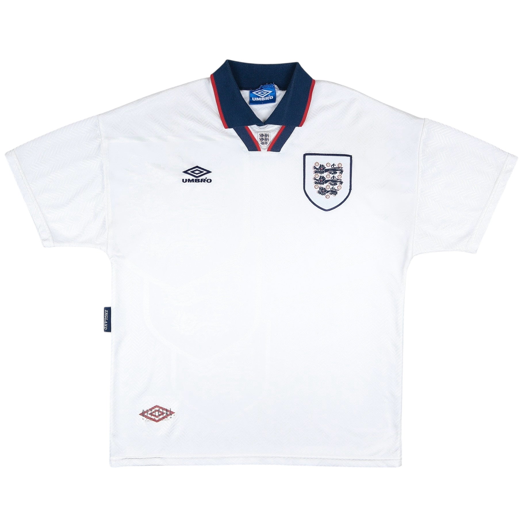 1993-95 England Home Jersey - (L)