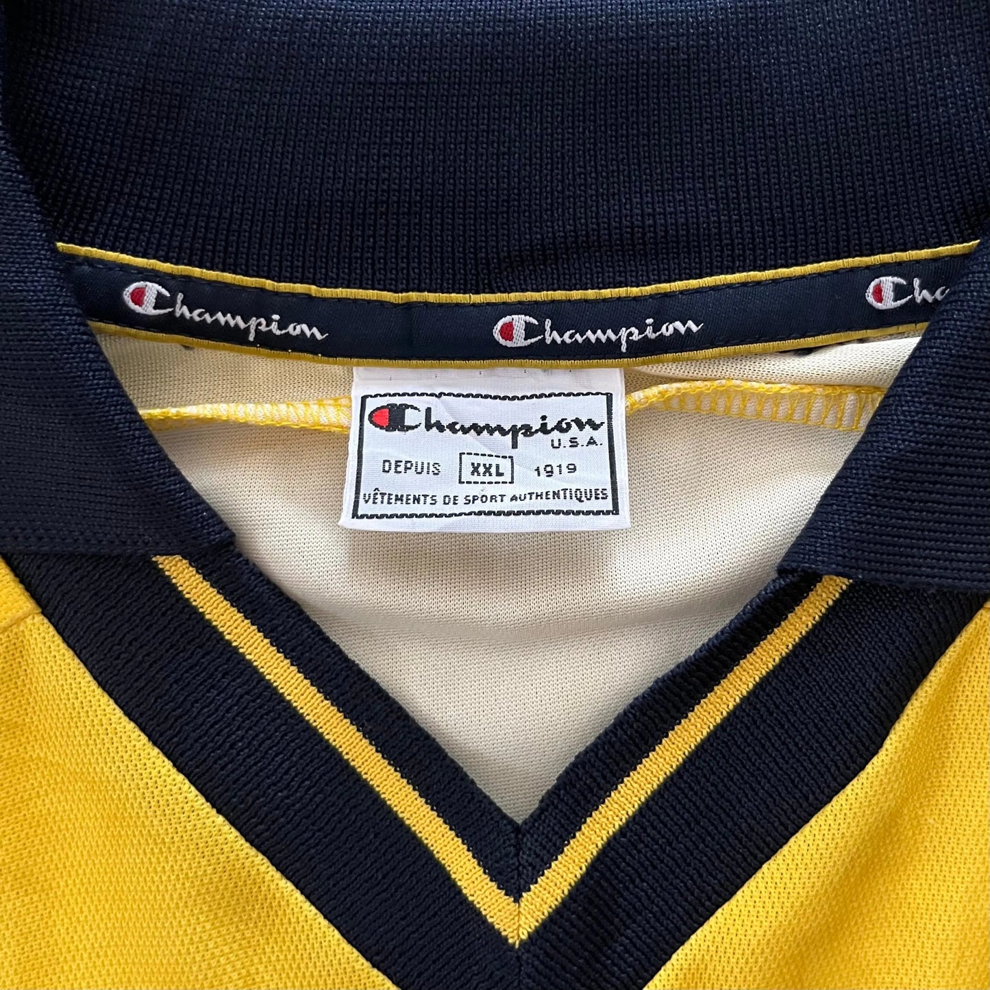 2001-02 Sochaux L/S Home Jersey - (XXL) | Champion| Added Time Kits Vintage Soccer Jersey Shop