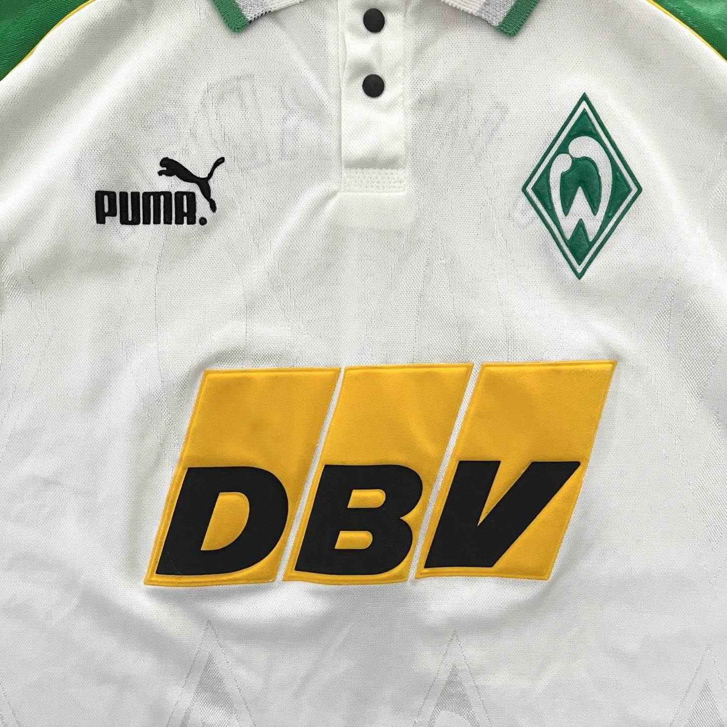 1995-96 Werder Bremen Home Jersey - (L) | Puma| Added Time Kits Vintage Soccer Jersey Shop