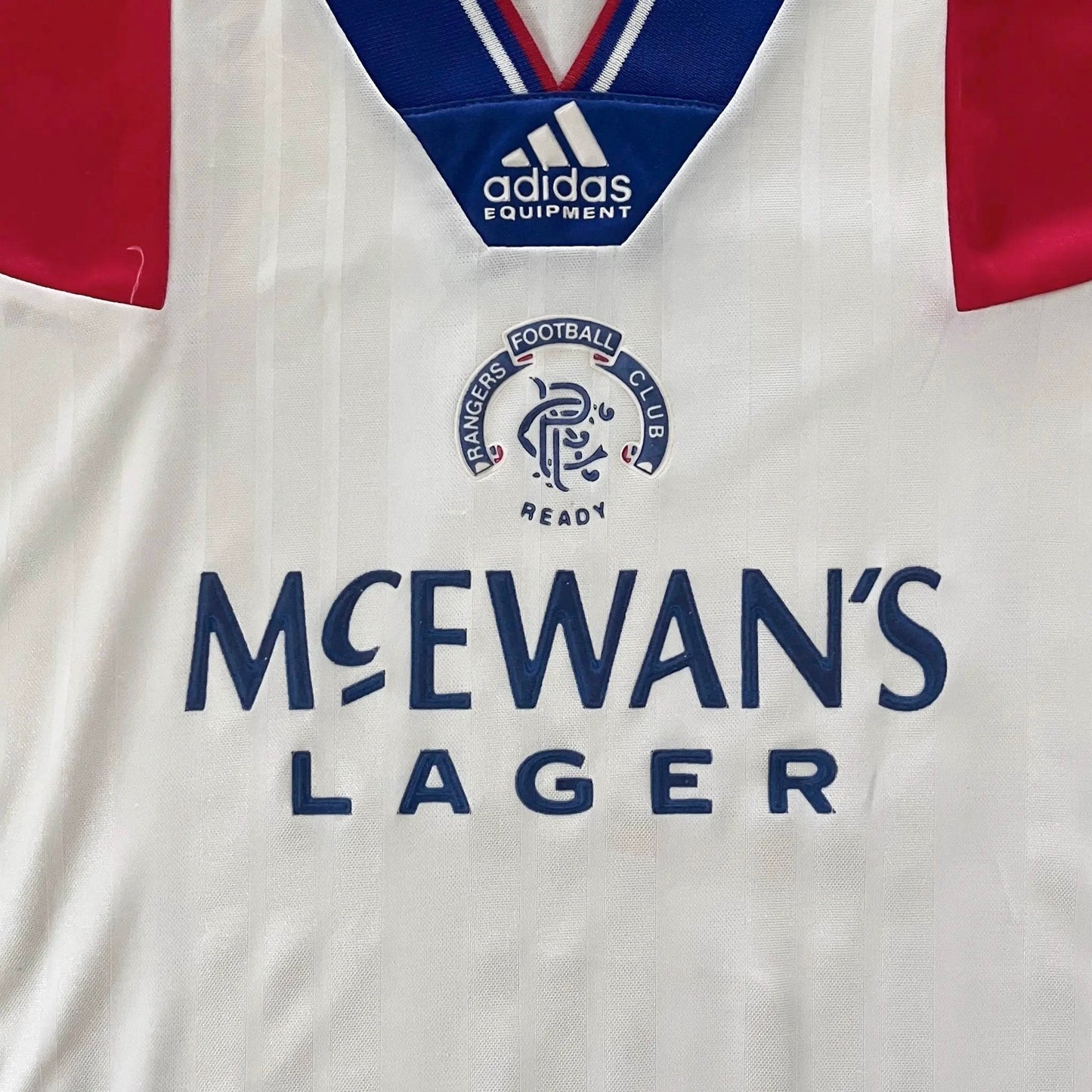 1992-93 Rangers Away Jersey - (L) | Adidas| Added Time Kits Vintage Soccer Jersey Shop