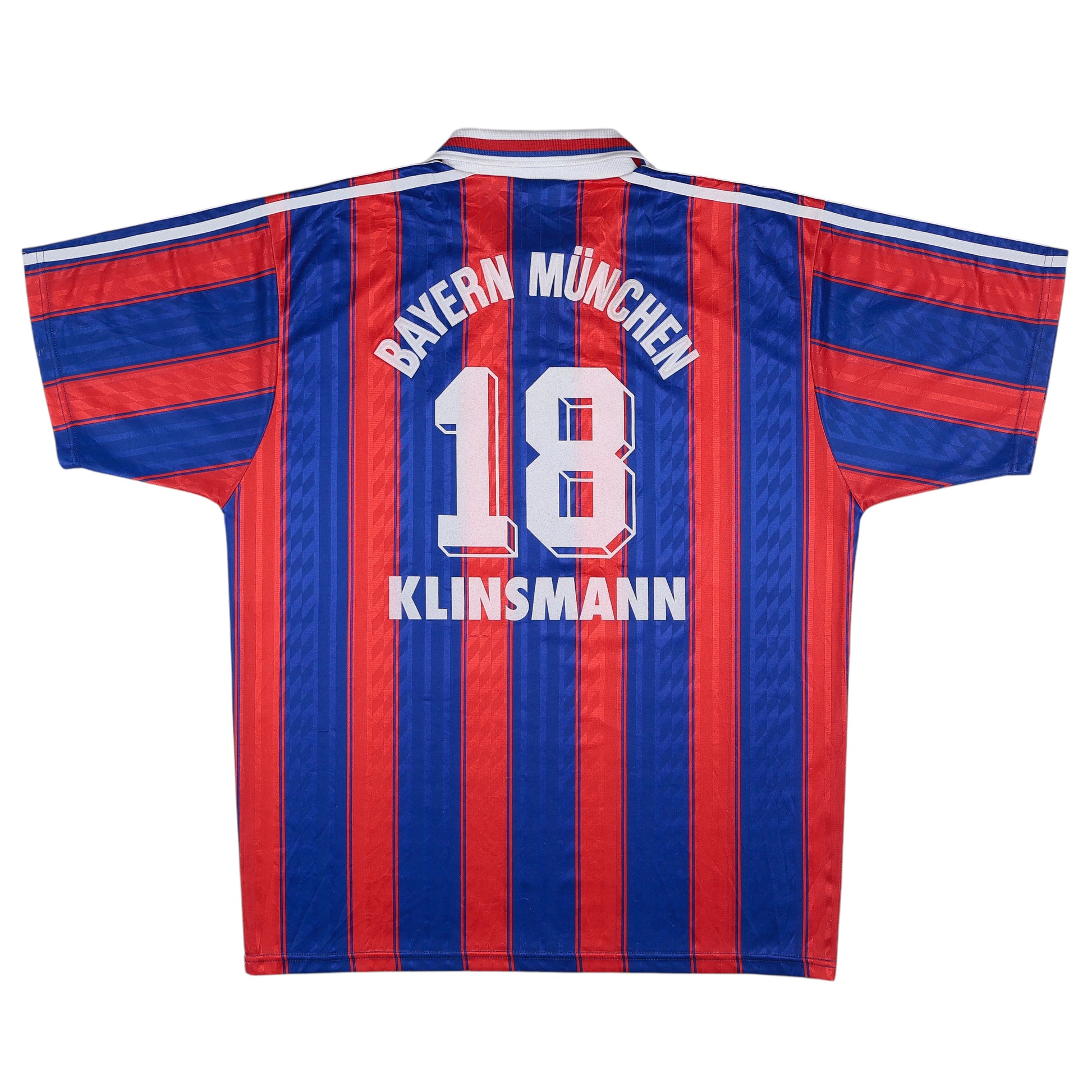 1995-97 Bayern Munich Klinsmann Home Jersey - (L) | Adidas| Added Time Kits Vintage Soccer Jersey Shop