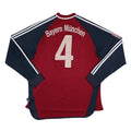 2002-03 Bayern Munich Player Issue L/S Home Jersey #4 - (XL) | Adidas| Added Time Kits Vintage Soccer Jersey Shop