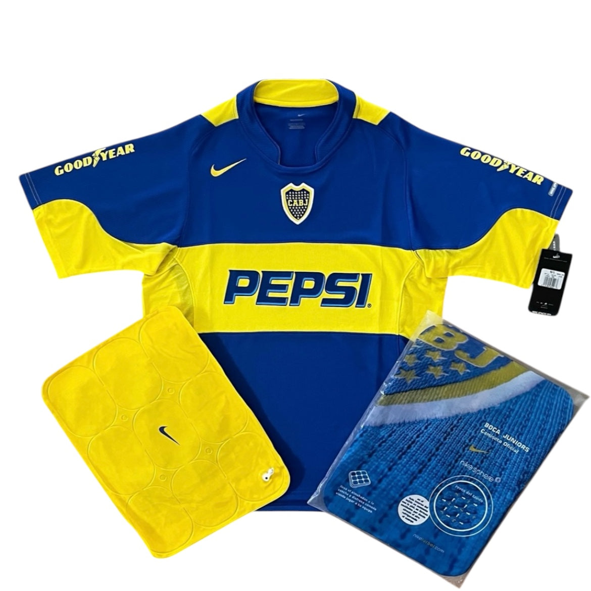 2004-05 BOCA Juniors Home Jersey BNIB - (M) | Nike| Added Time Kits Vintage Soccer Jersey Shop