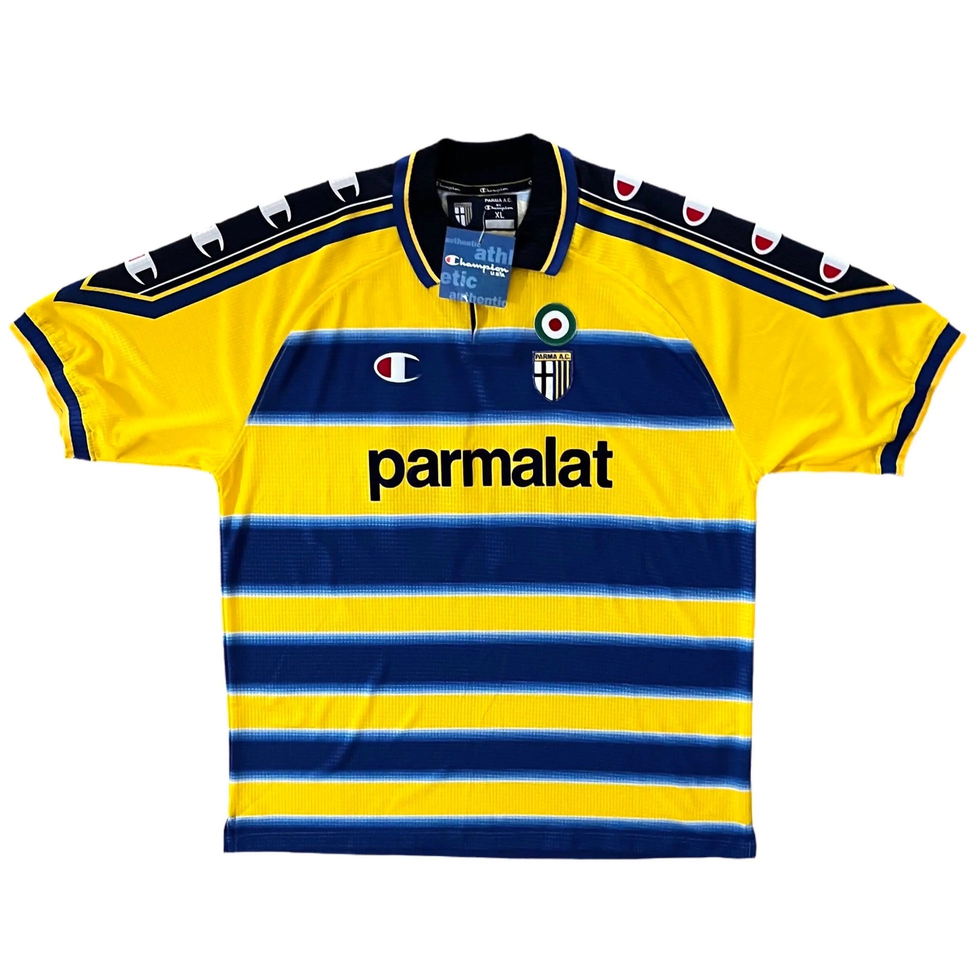 1999-00 Parma Cannavaro Home Jersey NWT - (XL) | Umbro| Added Time Kits Vintage Soccer Jersey Shop