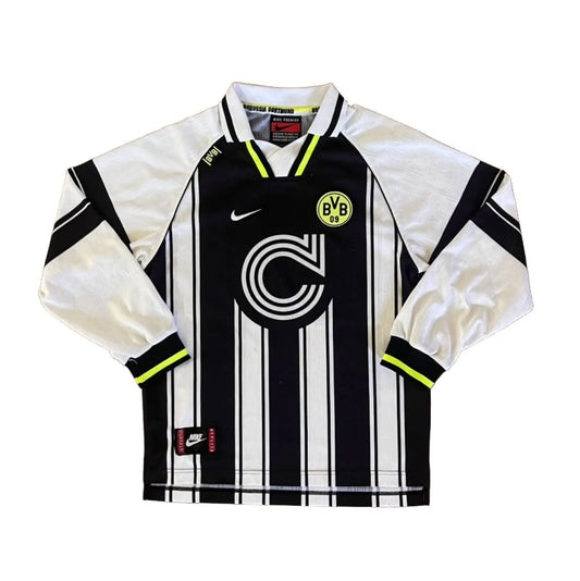 1996-97 Borussia Dortmund CL L/S Away Kit - (YL) Added Time Kits.